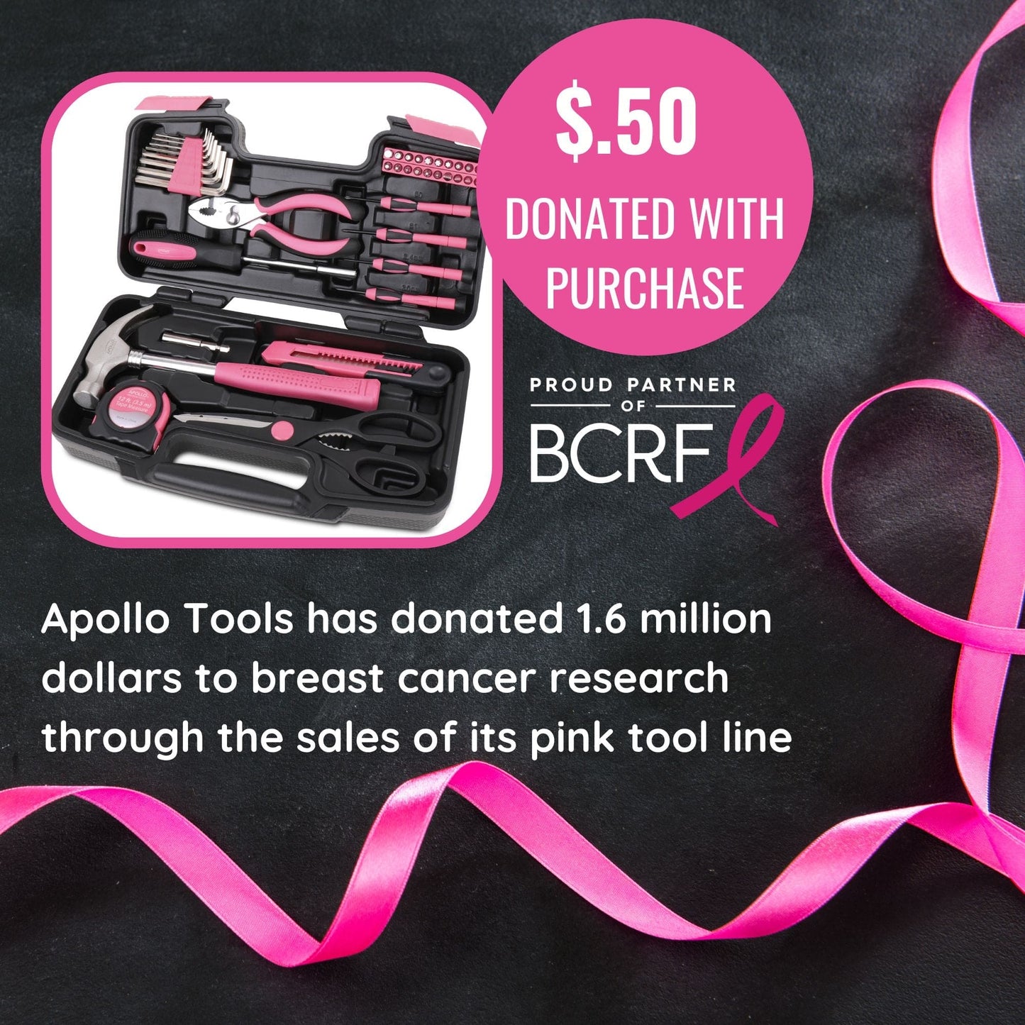 39 Piece General Tool Set Pink - DT9706P
