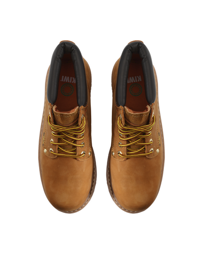 Kiwi Premium Wheat Nubuck 6" Steel Toe Water Resistant Work Boots [60100]