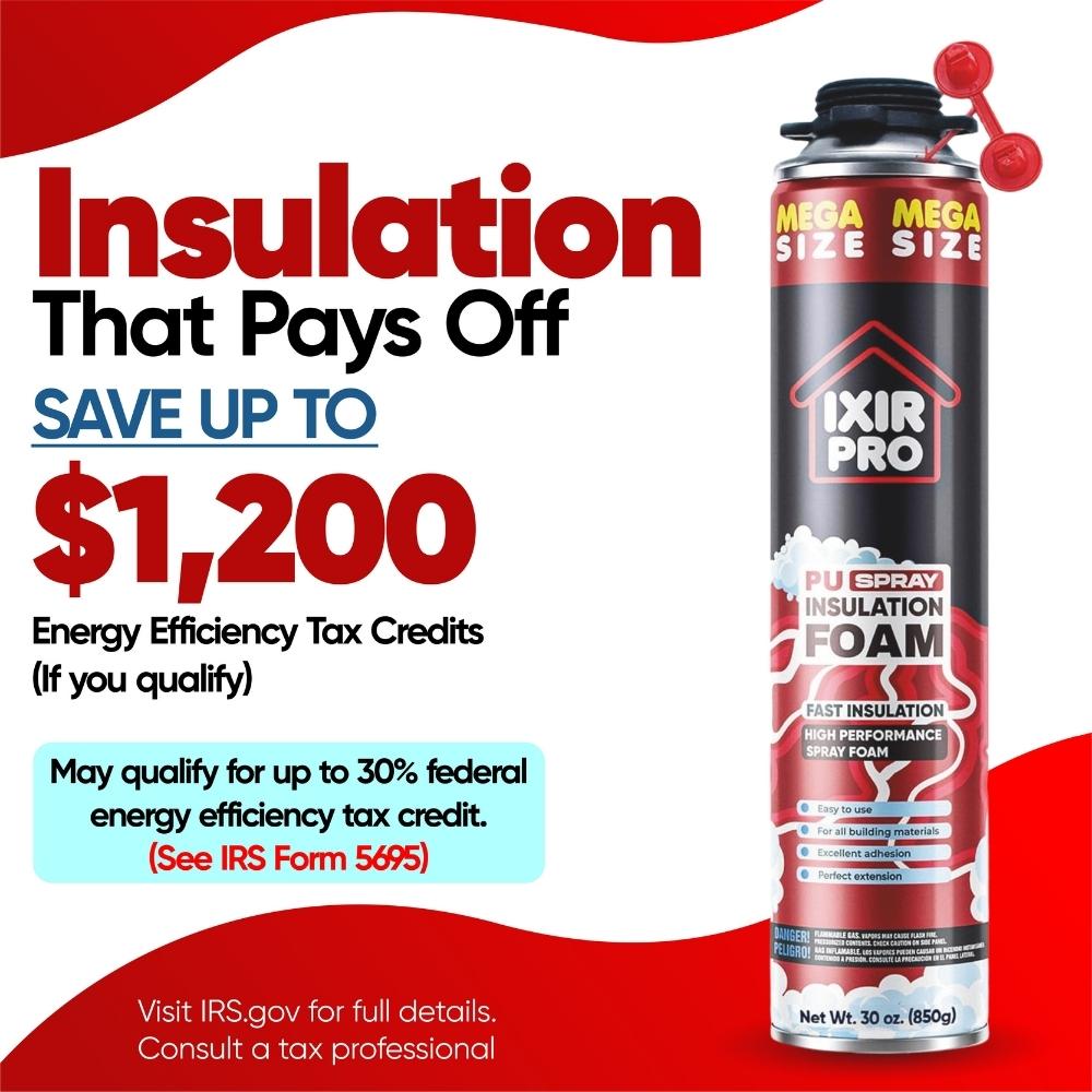 Spray Foam Insulation Can (30 oz. / 850 g)