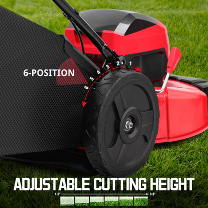 40V 21" Cordless Push Lawn Mower w/ Two 40V Batteries MB2400B