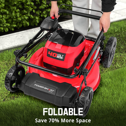 40V 21" Cordless Push Lawn Mower w/ Two 40V Batteries MB2400B
