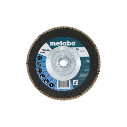 Metabo 629475000 6” Hubbed Flapper Plus 60 Grit Type 27