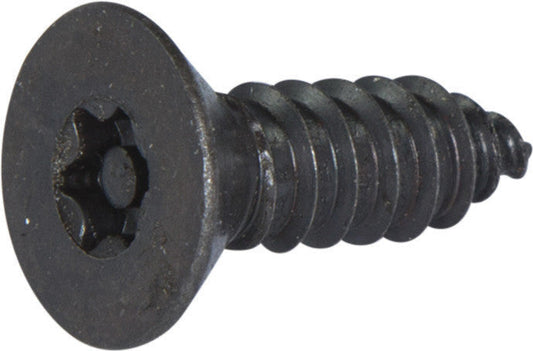 14 x 1  Tamper Resistant Torx Flat Head Sheet Metal Screw Steel Black (T-30)