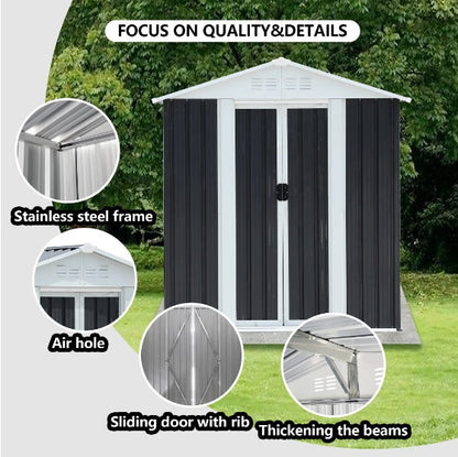 Compact Metal Garden Shed