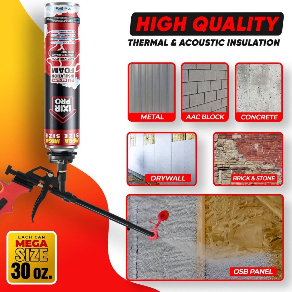 Spray Foam Insulation Can (30 oz. / 850 g)