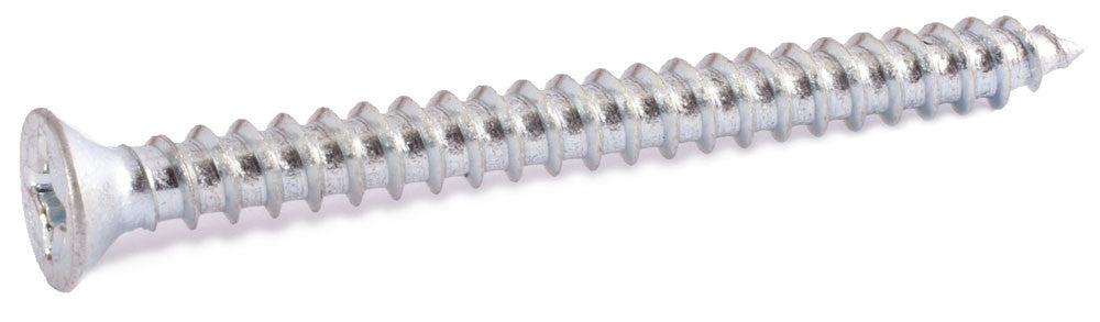14 x 3 Phil Flat Sheet Metal Screw Zinc Plated