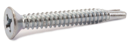 14-14 x 4 Phillips Flat Self Drill Screw Zinc Plated
